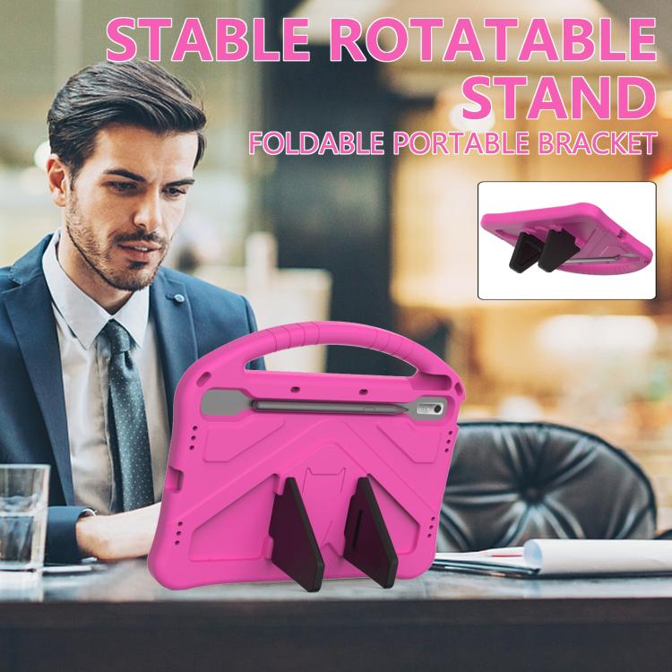 For NEC Lavie Tab T11  T1175FAS EVA Shockproof Tablet Case with Holder(Rose Red) - Others by PMC TechLife | Online Shopping South Africa | PMC TechLife | Buy Now Pay Later Mobicred