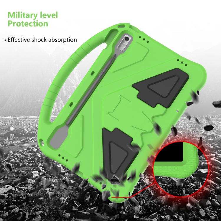 For NEC Lavie Tab T11  T1175FAS EVA Shockproof Tablet Case with Holder(Green) - free shipping - PMC TechLife - Order now!