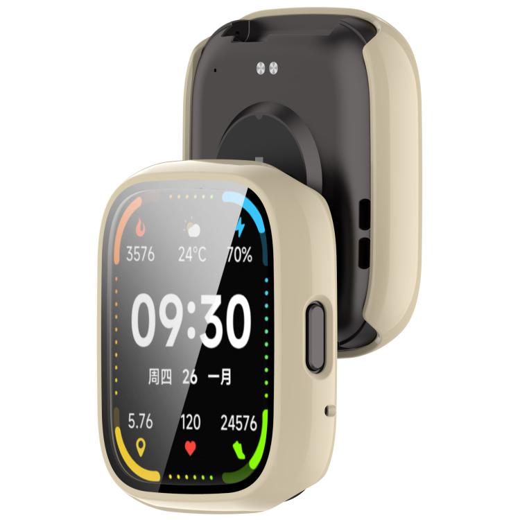 For Lexin Watch 3 Tempered Film Integrated PC Watch Protective Case(Ivory White) - Watch Case by PMC TechLife | Online Shopping South Africa | PMC TechLife | Buy Now Pay Later Mobicred