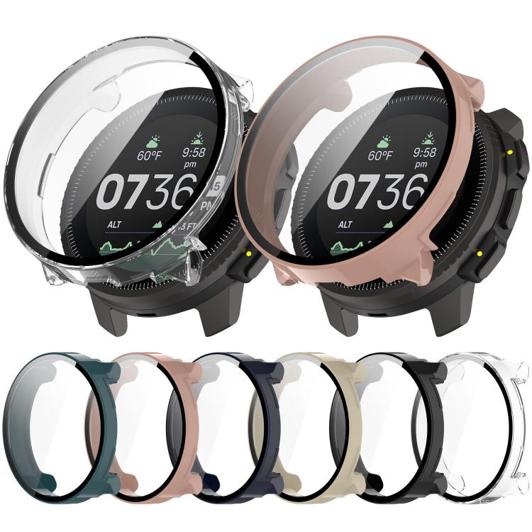 For Suunto Vertical Tempered Film Integrated PC Watch Protective Case(Black) - Watch Case by PMC TechLife | Online Shopping South Africa | PMC TechLife | Buy Now Pay Later Mobicred