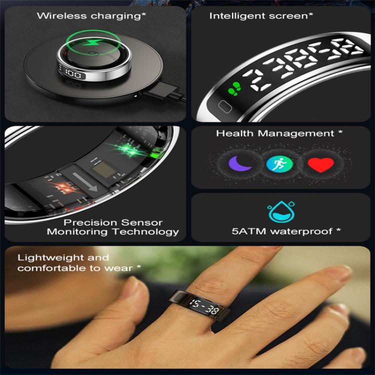 R11 SIZE 8 Smart Ring, Support Heart Rate / Blood Oxygen / Sleep / Multiple Sports Modes(Rose Gold) - free shipping - PMC TechLife - Order now!