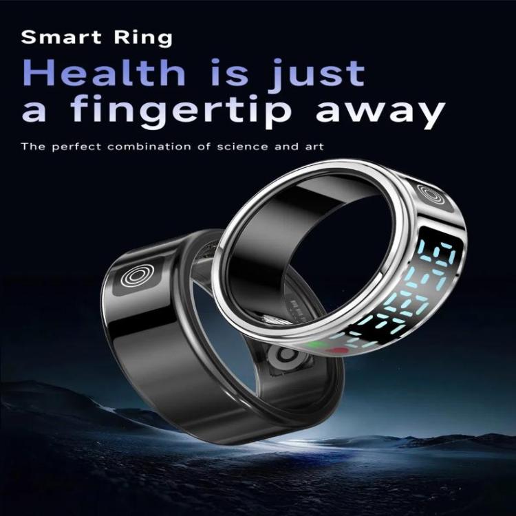 SR08 SIZE 10 Smart Ring, Support Hand Gestures Control / Health Monitoring / Multiple Sports Modes(Silver) - free shipping - PMc TechLife - Order now!
