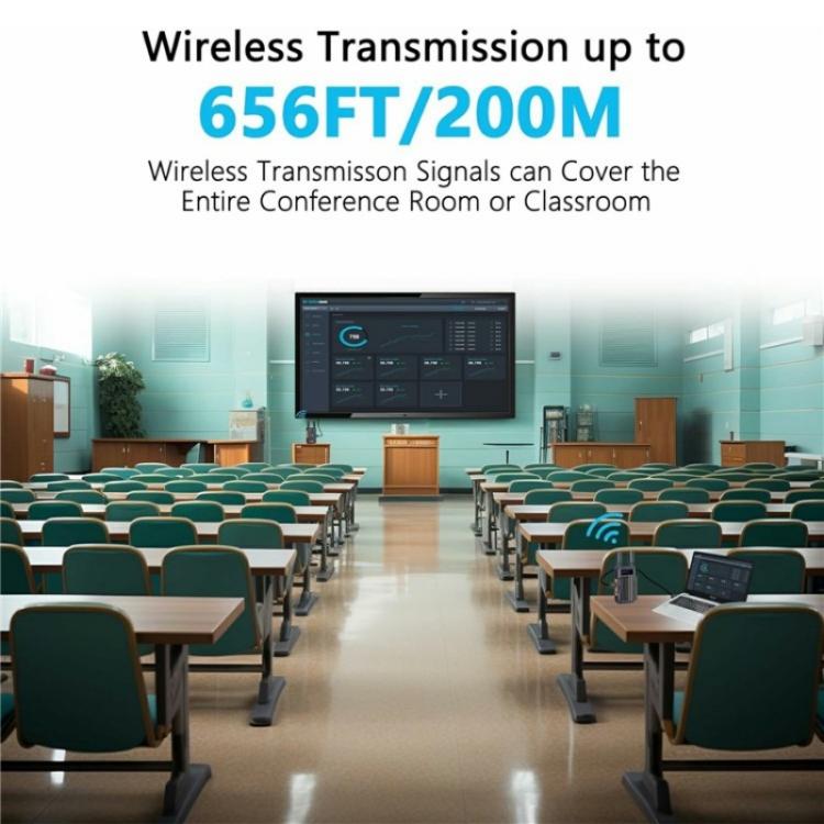 VRRIIS 097 4K HD Video HDMI Wireless Extender Kit Audio Video Wireless Transmitter Receiver, Plug:AU Plug - Adapter by PMc TechLife | Online Shopping South Africa | PMc TechLife | Buy Now Pay Later Mobicred