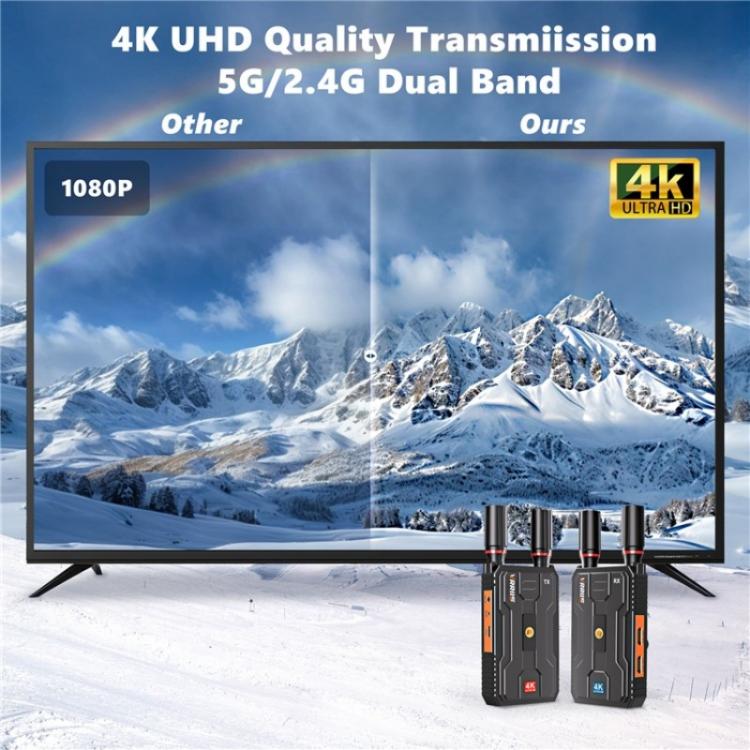 VRRIIS 097PRO Outdoor Live Streaming Audio Video Wireless Transmitter Receiver 4K HD Extender, Plug:AU Plug - Adapter by PMc TechLife | Online Shopping South Africa | PMc TechLife | Buy Now Pay Later Mobicred