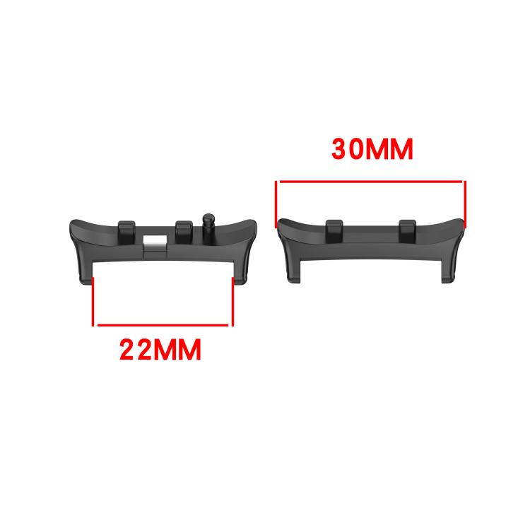 For Huawei Watch D2 1 Pair Metal Head Watch Band Connector(Gray) - Other Accessories by PMc TechLife | Online Shopping South Africa | PMc TechLife | Buy Now Pay Later Mobicred