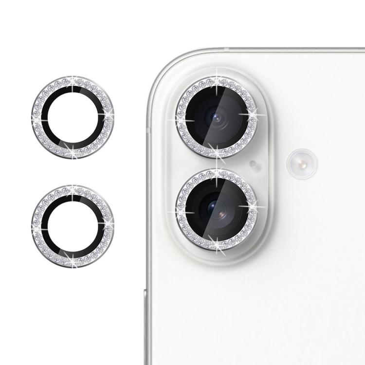 For iPhone 17 Kalebol Individual Camera Lens Diamond Ring Protector(Silver) - iPhone 17 Tempered Glass by Kalebol | Online Shopping South Africa | PMC TechLife | Buy Now Pay Later Mobicred