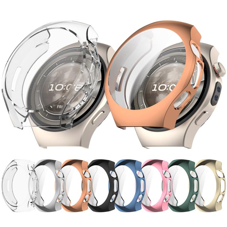 For Huawei Watch 5 42mm Electroplated TPU Full Coverage Watch Protective Case(Transparent) - free shipping - PMC TechLife - Order now!