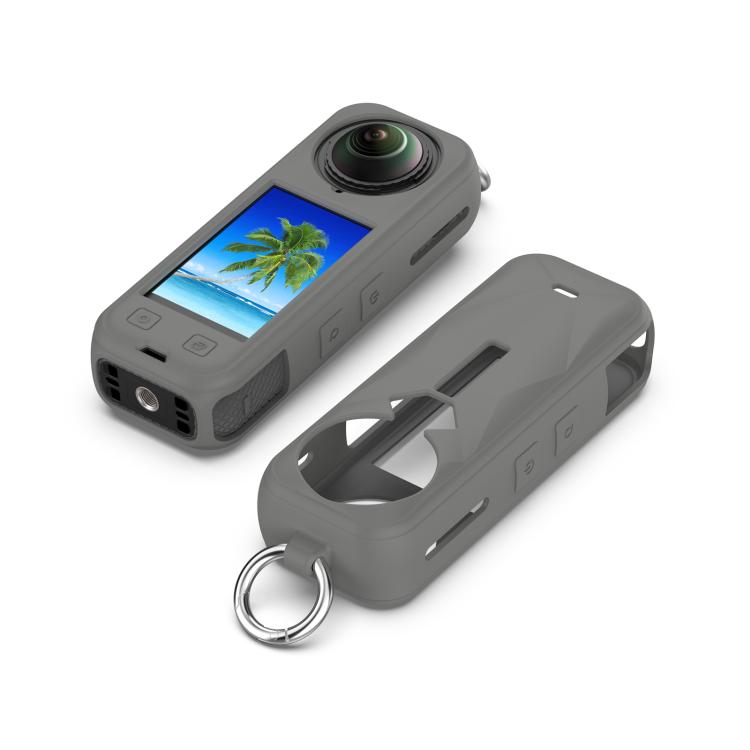 For Insta360 X5 Silicone Protective Case(Dark Gray) - free shipping - PMC TechLife - Order now!