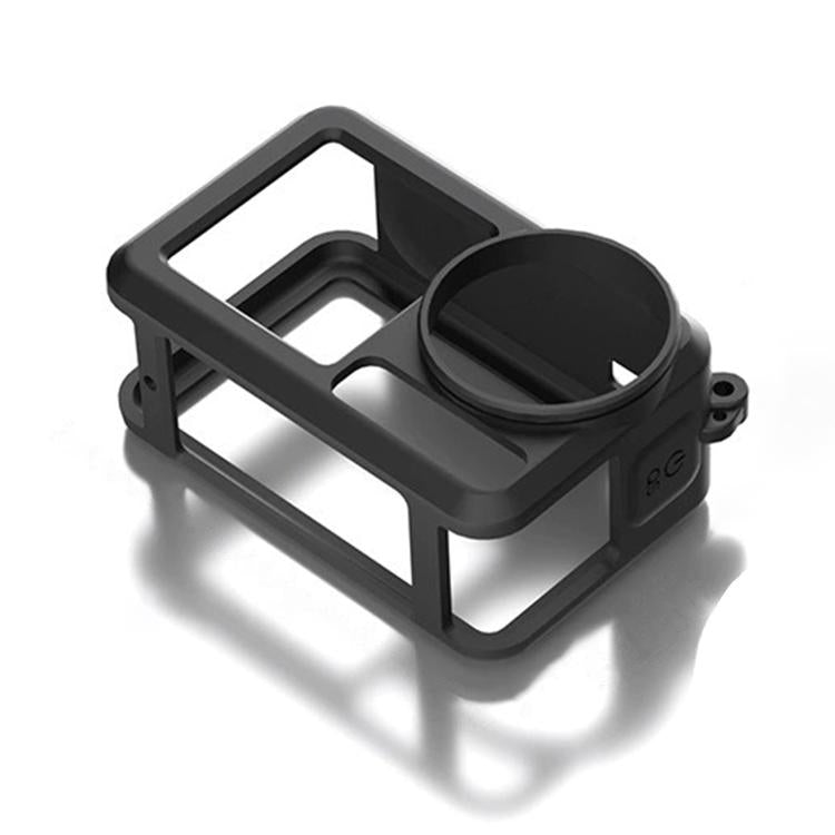 For DJI Action 5 Pro / 4 / 3 Soft Silicone Shockproof Protective Case Cover with Lens Cap(Black) - free shipping - PMC TechLife - Order now!