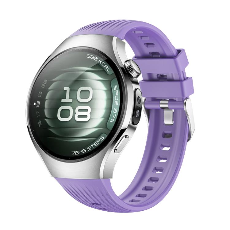 For Huawei Watch 5 42mm Vertical Silicone Watch Band(Lilac) - free shipping - PMC TechLife - Order now!