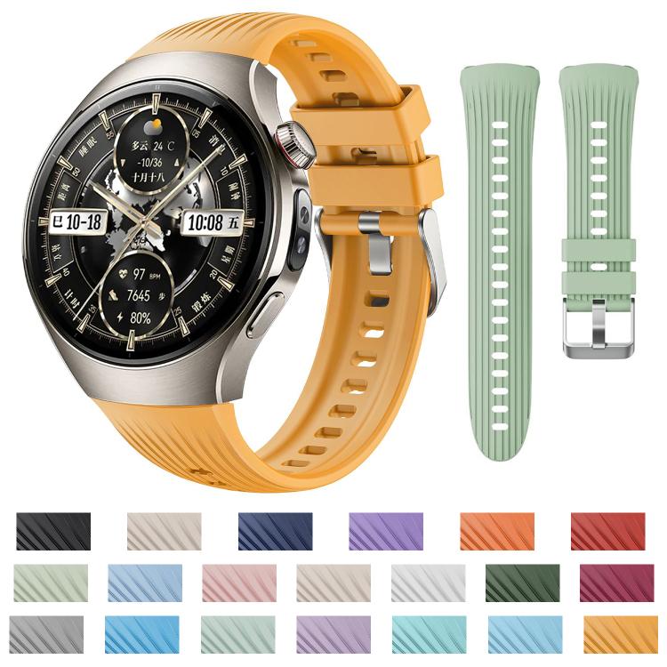 For Huawei Watch 5 42mm Vertical Silicone Watch Band(Cloudy Blue) - free shipping - PMC TechLife - Order now!