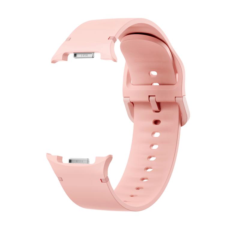 For Samsung Galaxy Watch8 / Watch8 Classic Solid Color Stitched Silicone Watch Band, Size:S(Pink) - free shipping - PMC TechLife - Order now!