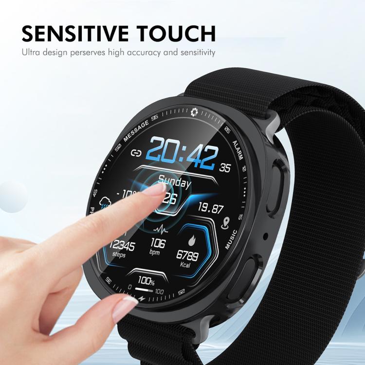 For Samsung Galaxy Watch8 40mm ENKAY Hat-Prince Full Coverage Electroplated Soft TPU Case with Screen Protection(Silver) - free shipping - PMC TechLife - Order now!