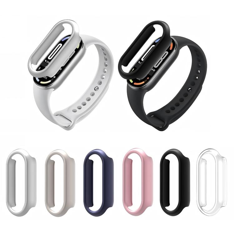 For Xiaomi Mi Band 8 / 9 Ceramic / 10 Ceramic Half Coverage Hollow PC Watch Protective Cover(Rose Pink) - free shipping - PMC TechLife - Order now!