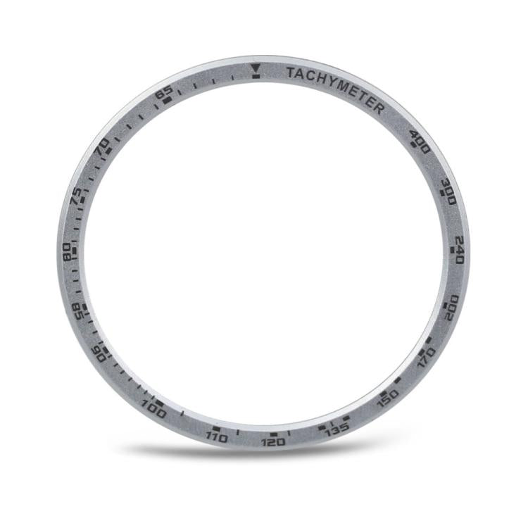 For Samsung Galaxy Watch8 44mm Speed Bezel and Solid Color Stitched Silicone Watch Band(Lime White Silver) - free shipping - PMC TechLife - Order now!