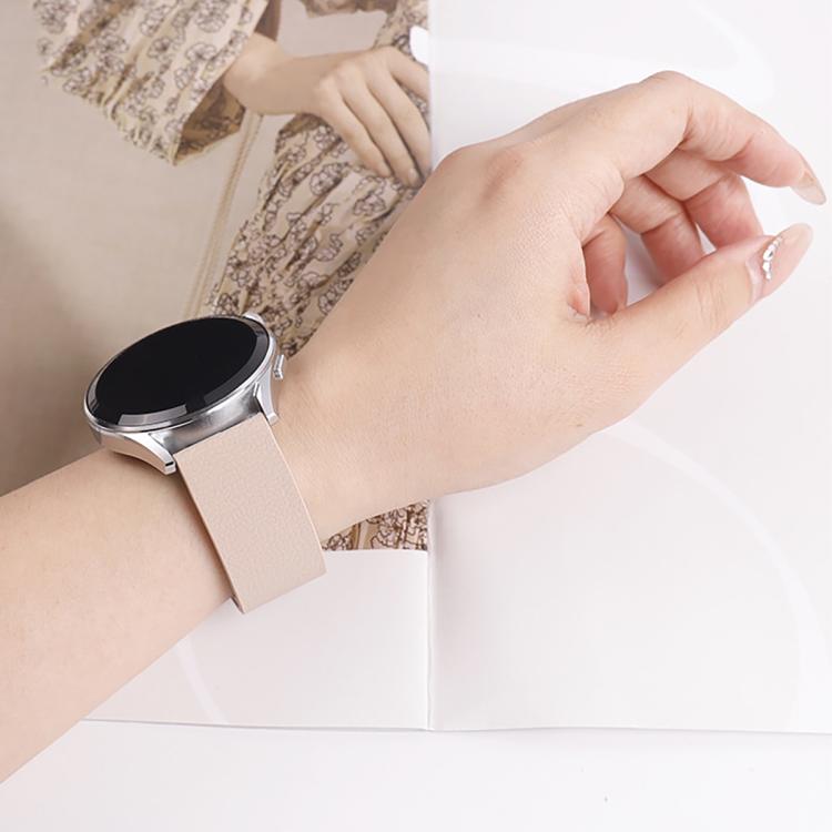 18mm Lychee Texture Soft Magnetic Silicone Watch Band(Orange Black) - free shipping - PMC TechLife - Order now!
