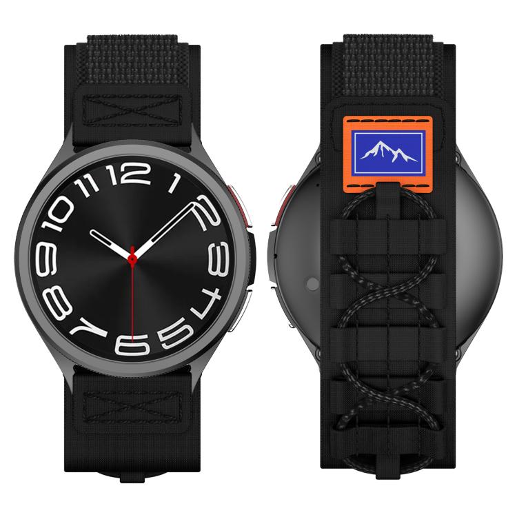 20mm Universal Braided Cord Nylon Hook and Loop Fastener Watch Band(Black) - free shipping - PMC TechLife - Order now!