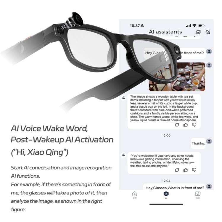 G1 Smart Glasses, Support AI Translation / Take Photos / AI Conversation(Black) - free shipping - PMC TechLife - Order now!
