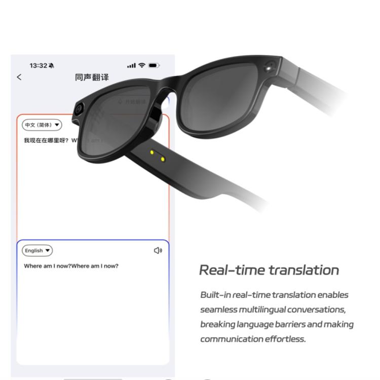 G1 Smart Glasses, Support AI Translation / Take Photos / AI Conversation(Black) - free shipping - PMC TechLife - Order now!