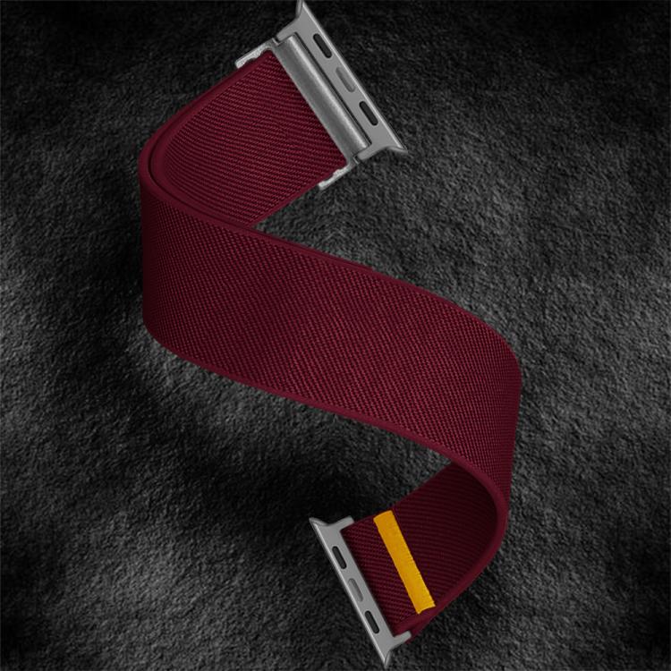 For Apple Watch 42mm / 41mm / 40mm / 38mm Adjustable Single Loop Elastic Nylon Watch Band(Burgundy) - free shipping - PMC TechLife - Order now!