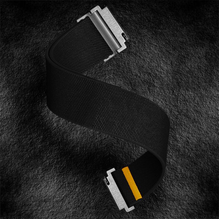 20mm Adjustable Single Loop Elastic Nylon Watch Band(Black) - free shipping - PMC TechLife - Order now!
