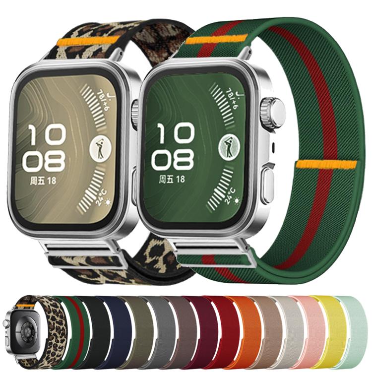 For Huawei Watch Fit3 / Fit4 / Fit4 Pro Adjustable Single Loop Elastic Nylon Watch Band(Red) - free shipping - PMC TechLife - Order now!