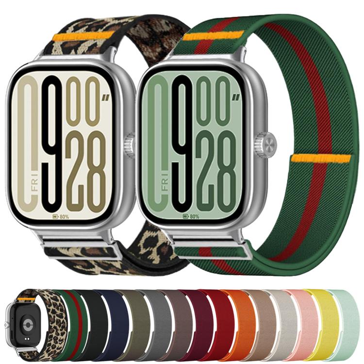 For Xiaomi Smart Band 9 Pro / Redmi Watch 5 Adjustable Single Loop Elastic Nylon Watch Band(Orange) - free shipping - PMC TechLife - Order now!