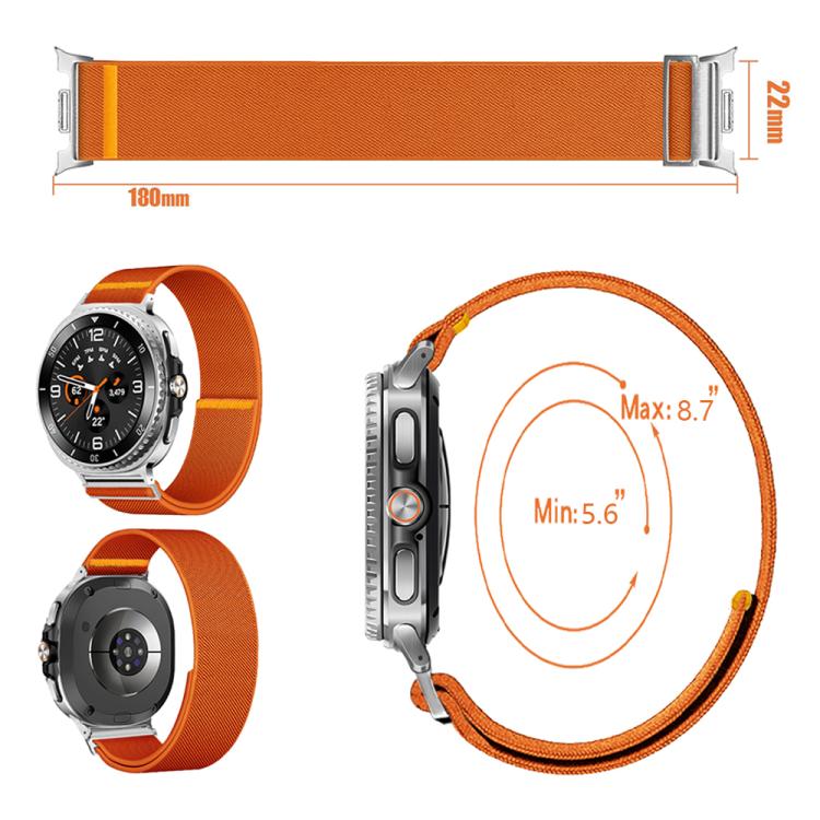 For Samsung Galaxy Watch8 / Watch8 Classic Adjustable Single Loop Elastic Nylon Watch Band(Milk Tea) - free shipping - PMC TechLife - Order now!