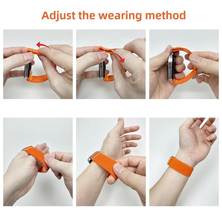 For Samsung Galaxy Watch8 / Watch8 Classic Adjustable Single Loop Elastic Nylon Watch Band(Gray) - free shipping - PMC TechLife - Order now!