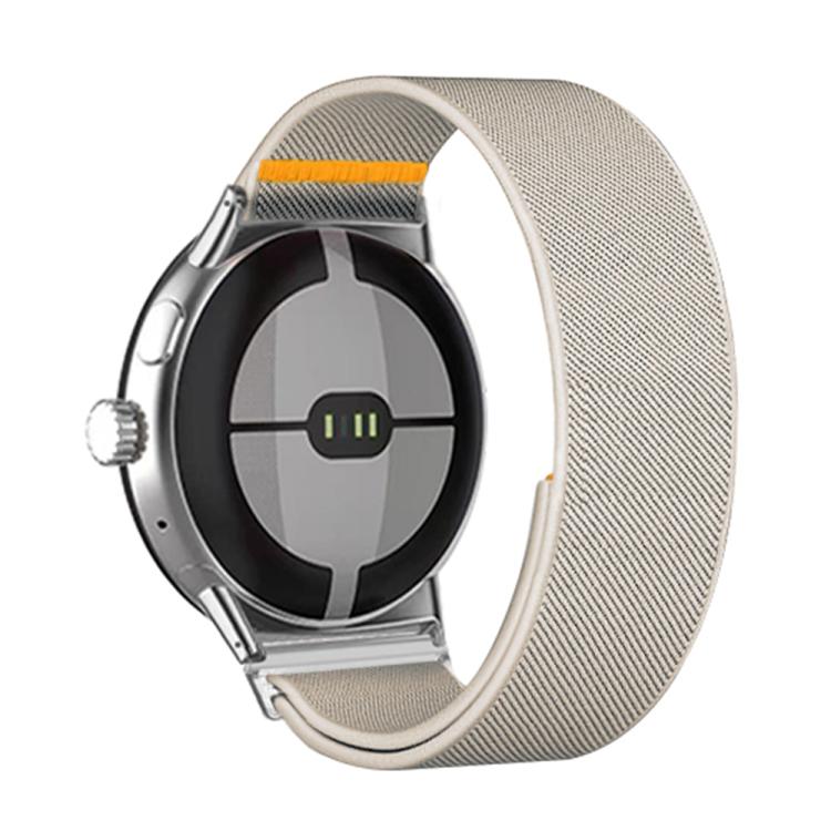 For Google Pixel Watch 3 45mm Adjustable Single Loop Elastic Nylon Watch Band(Starlight) - free shipping - PMC TechLife - Order now!