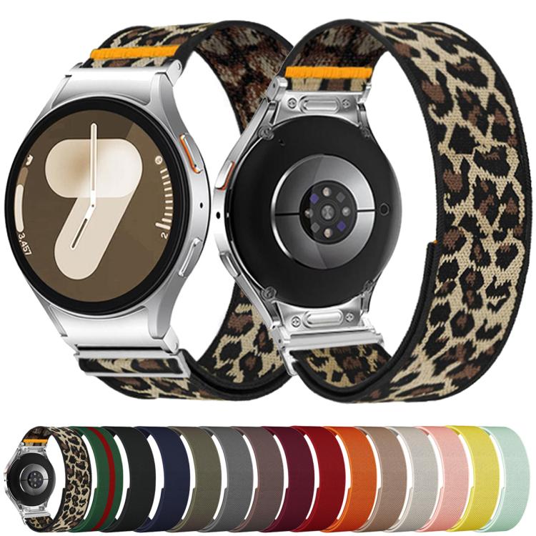 For Samsung Galaxy Watch FE / 7 / 6 / 5 / 4 Adjustable Single Loop Elastic Nylon Watch Band(Dark Blue) - free shipping - PMC TechLife - Order now!