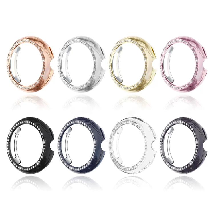 For Google Pixel Watch4 45mm Single Row Diamond Hollow PC Watch Protective Cover(Midnight Blue) - free shipping - PMC TechLife - Order now!