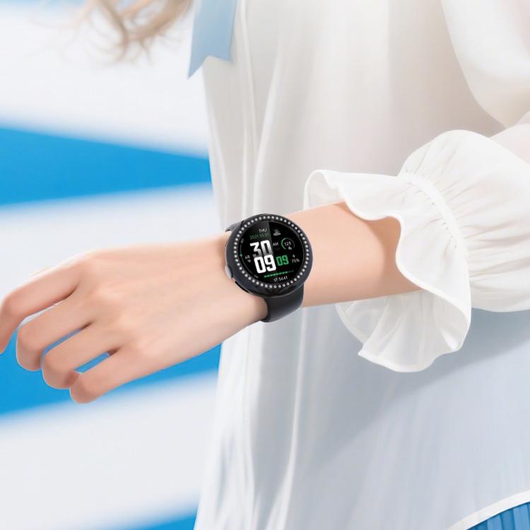 For Google Pixel Watch4 45mm Single Row Diamond Hollow PC Watch Protective Cover(Pink) - free shipping - PMC TechLife - Order now!