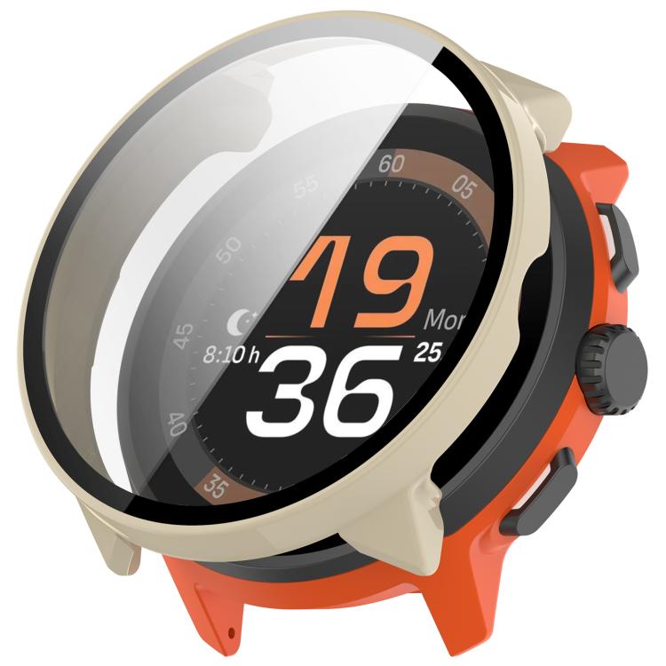 For Suunto Run Tempered Film Integrated PC Watch Protective Cover(Ivory White) - free shipping - PMC TechLife - Order now!