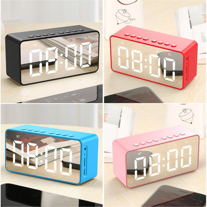 AEC BT506 Speaker with Mirror, LED Clock Display, Dual Alarm Clock, Snooze, HD Hands-free Calling, HiFi Stereo(Blue) - Desktop Speaker by AEC | Online Shopping South Africa | PMC Jewellery | Buy Now Pay Later Mobicred