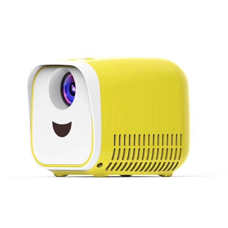 L1 Children Projector Mini LED Portable Home Speaker Projector, UK Plug(Yellow) - LED Projector by PMC Jewellery | Online Shopping South Africa | PMC Jewellery | Buy Now Pay Later Mobicred