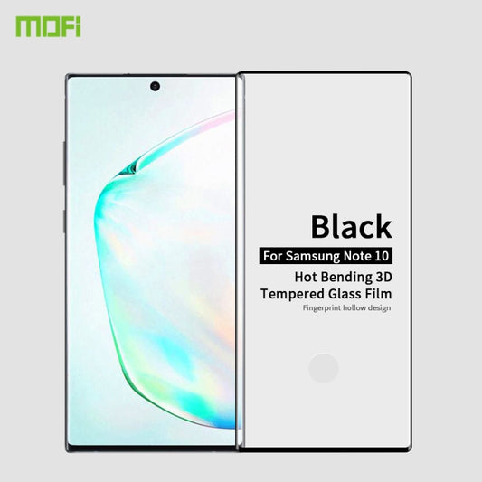 MOFI 9H 3D Explosion Proof Thermal Bending Full Screen Covered With Tempered Glass Film for Galaxy note10(Black) - Galaxy Tempered Glass by MOFI | Online Shopping South Africa | PMC Jewellery