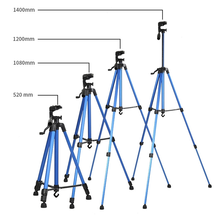 Portable Phone Live Selfie 3366 Tripod Stand DV SLR Camera Self-timer Full Light Bracket(Red) - Tripods by PMC TechLife | Online Shopping South Africa | PMC TechLife | Buy Now Pay Later Mobicred