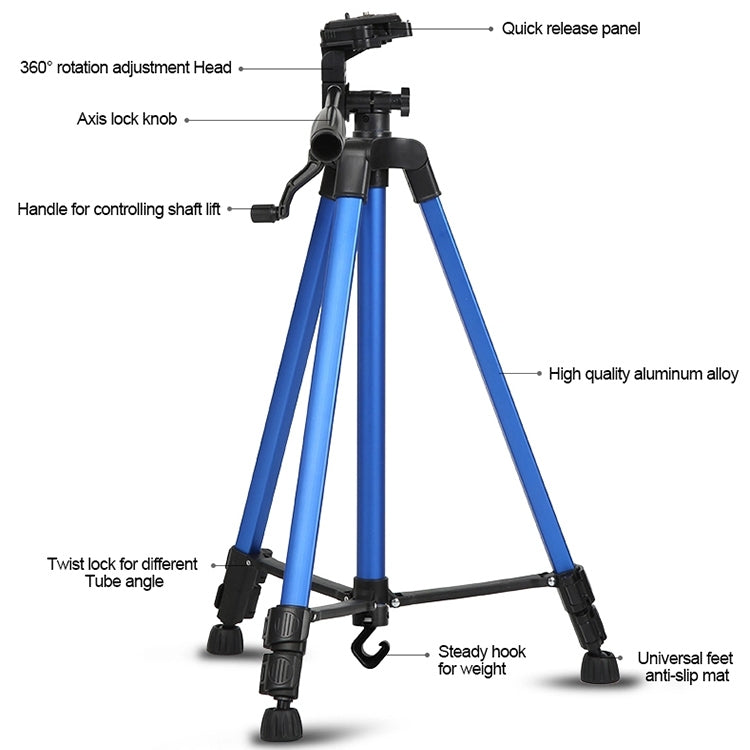 Portable Phone Live Selfie 3366 Tripod Stand DV SLR Camera Self-timer Full Light Bracket(Red) - Tripods by PMC TechLife | Online Shopping South Africa | PMC TechLife | Buy Now Pay Later Mobicred