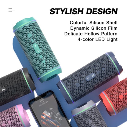 Oneder V10 Bluetooth 5.0 Color Dual LED lights, TWS Connection Function, 10W Stereo CD Quality，Support TF Card & USB Drive & AUX & FM(Green) - Desktop Speaker by OneDer | Online Shopping South Africa | PMC Jewellery | Buy Now Pay Later Mobicred