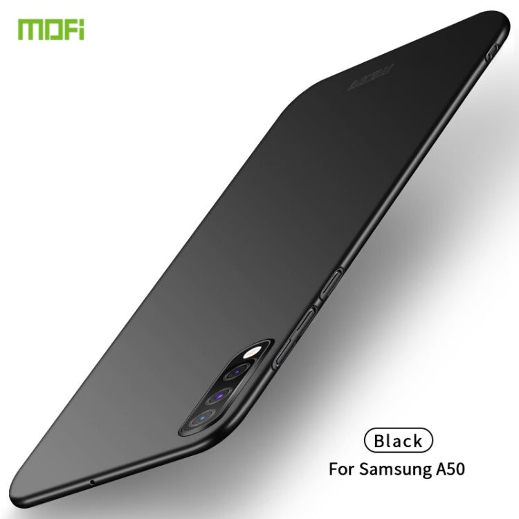 For Galaxy A50 MOFI Frosted PC Ultra-thin Hard Case(Black) - Galaxy Phone Cases by MOFI | Online Shopping South Africa | PMC Jewellery