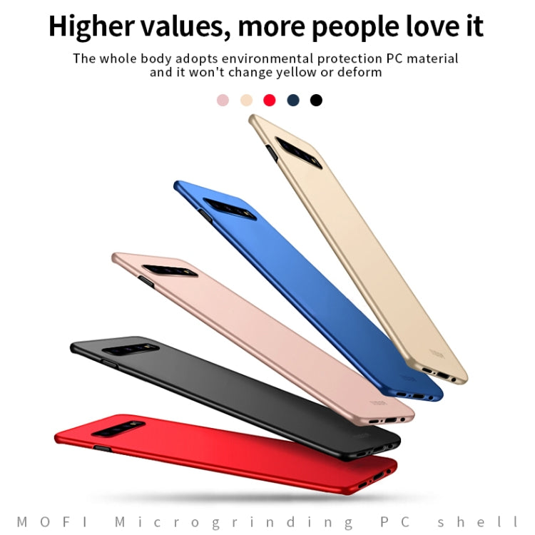 For Galaxy S10+ MOFI Frosted PC Ultra-thin Hard Case(Red) - Galaxy Phone Cases by MOFI | Online Shopping South Africa | PMC TechLife | Buy Now Pay Later Mobicred