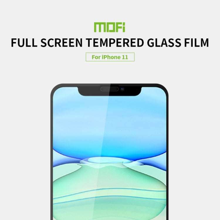 For iPhone 11 / XR MOFI 9H 2.5D Full Screen Tempered Glass Film(Rose gold) - iPhone 11 Tempered Glass by MOFI | Online Shopping South Africa | PMC Jewellery