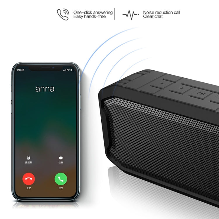 M3 Wireless Bluetooth Speakers Waterproof Portable Outdoor Loudspeaker Mini Box Speaker Support FM & TF & U Disk(Black) - Waterproof Speaker by PMC Jewellery | Online Shopping South Africa | PMC Jewellery | Buy Now Pay Later Mobicred