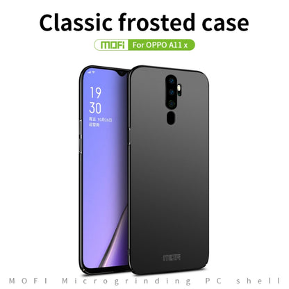 For  OPPO A11x MOFI Frosted PC Ultra-thin Hard Case(Black) - OPPO Cases by MOFI | Online Shopping South Africa | PMC Jewellery