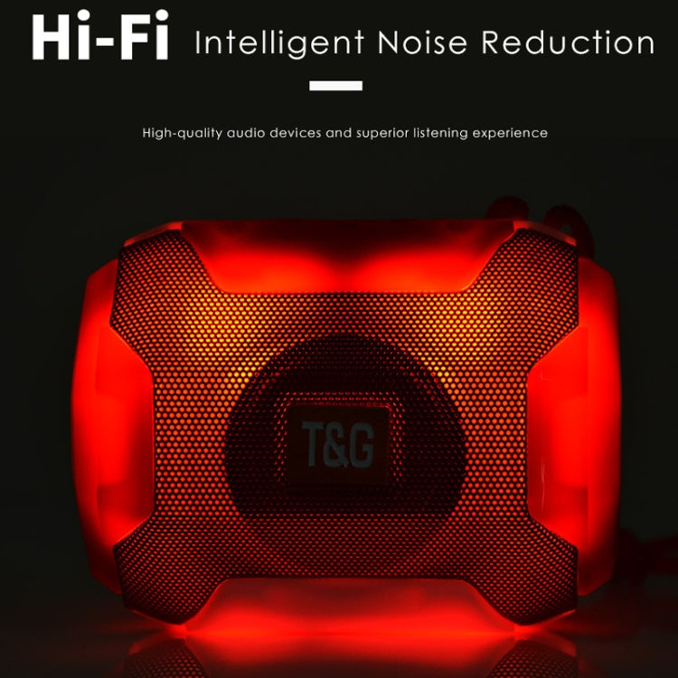 T&G TG162 LED Stereo Portable Bluetooth Speaker Mini Wireless Speaker Subwoofer(Blue) - Desktop Speaker by T&G | Online Shopping South Africa | PMC Jewellery | Buy Now Pay Later Mobicred