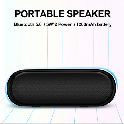 NBY 4070 Portable Bluetooth Speaker 3D Stereo Sound Surround Speakers, Support FM, TF, AUX, U-disk(Gray) - Desktop Speaker by NBY | Online Shopping South Africa | PMC Jewellery | Buy Now Pay Later Mobicred