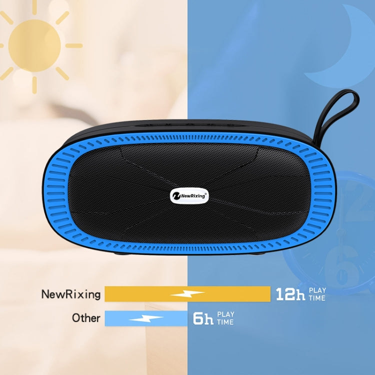 New Rixing NR4022 Portable Stereo Surround Soundbar Bluetooth Speaker with Microphone, Support TF Card FM(Black) - Desktop Speaker by NewRixing | Online Shopping South Africa | PMC Jewellery | Buy Now Pay Later Mobicred