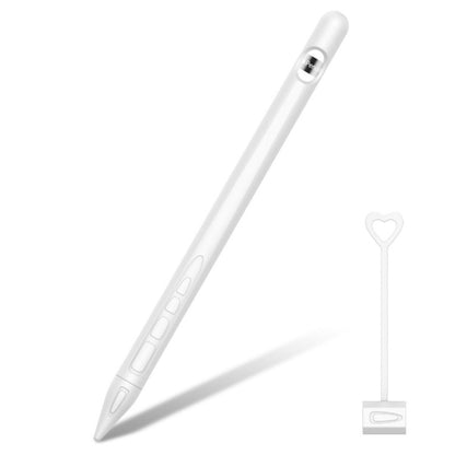 Suitable For Apple Pencil1 Generation StylusTouch Pen Silicone Protective Cover Pen Cap(White) - Pencil Accessories by PMC Jewellery | Online Shopping South Africa | PMC Jewellery | Buy Now Pay Later Mobicred