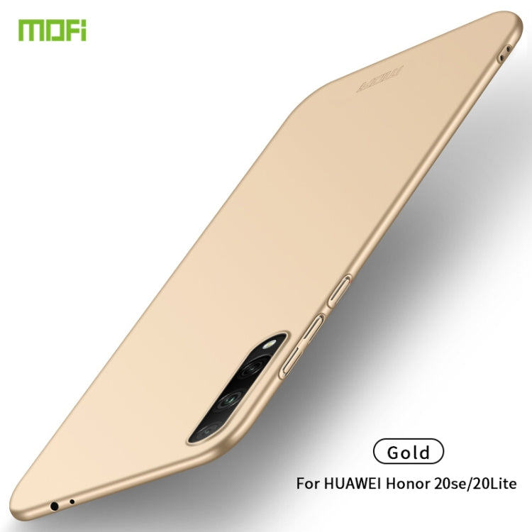 For Huawei Honor 20 Lite MOFI Frosted PC Ultra-thin Hard Case(Gold) - Honor Cases by MOFI | Online Shopping South Africa | PMC Jewellery